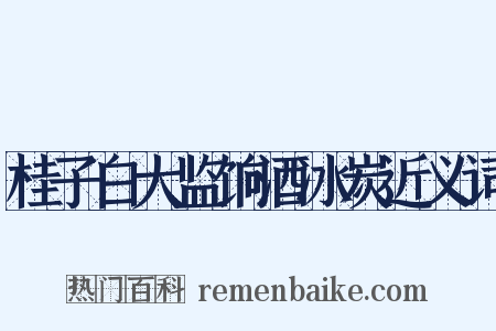 桂子白大监饷酒冰炭近义词是什么意思的图片